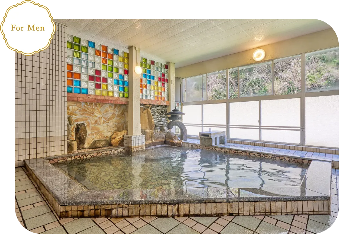 Retro-style large public bath (Men’s bath)