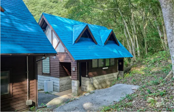 Exterior view of the sauna