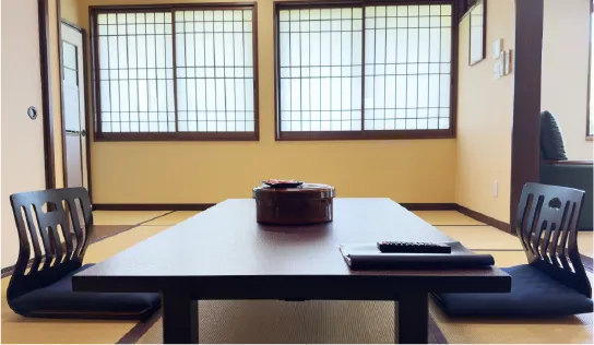 The scene of a Japanese-style room