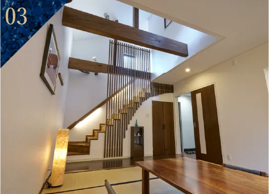 A detached maisonette-style guest room