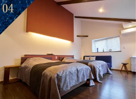 A comfortable and relaxing bedroom